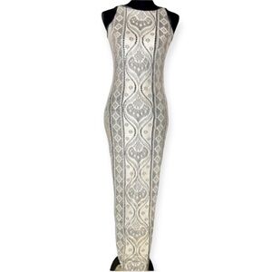 Betsy & Adam by Jaslene women’s vintage metallic Y2K 90’s maxi sleeveless size 4